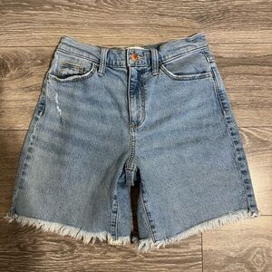 Universal Thread High Rise Vintage Straight Cotton Blend Shorts Size 2‎